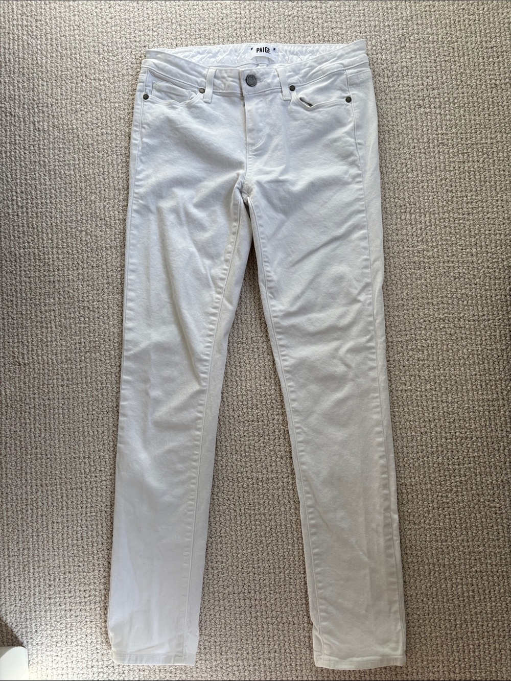 PAIGE White Skyline Skinny Jeans